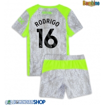 Maglie da calcio Manchester City Rodri Hernandez #16 Terza Maglia Bambino 2025-26 Manica Corta (+ Pantaloni corti)
